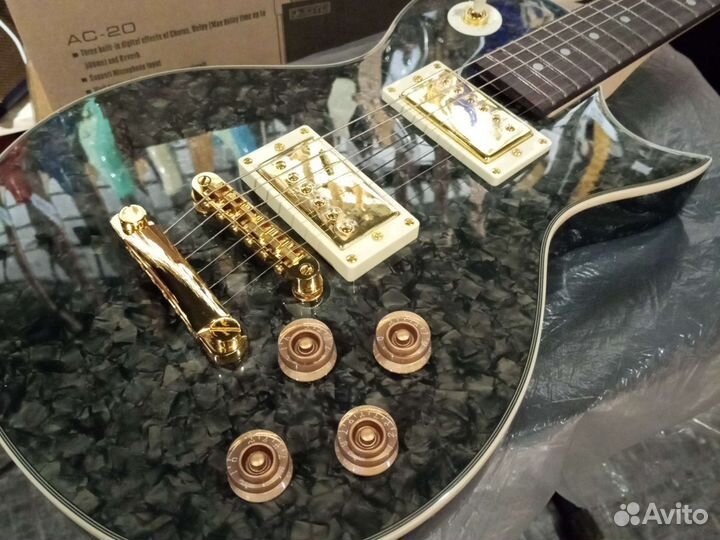 Электрогитары Caraya Les Paul Чёрный Перламутр