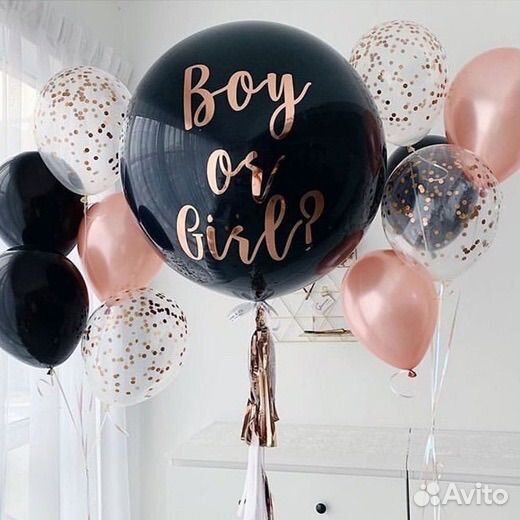 Воздушные шары на гендер пати
