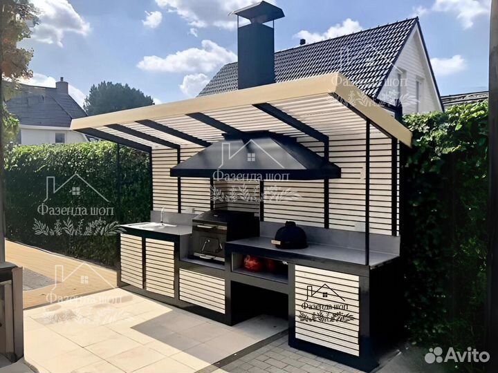 Мангал Loft с крышей