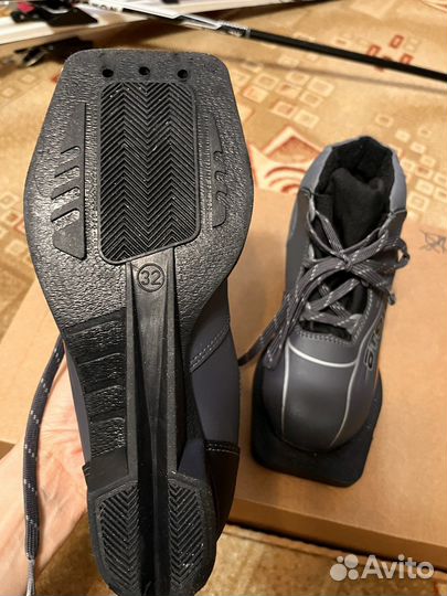 Лыжные ботинки детские 32 размер