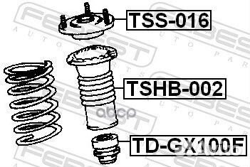 Отбойник передн амортизатора toyota mark 2 92-0
