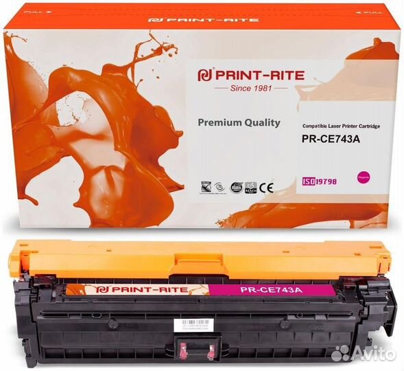 Картридж Print-Rite PR-CE743A 1458542
