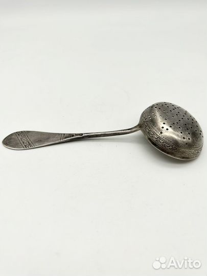 Ложка - ситечко для чая серебро 84 проба