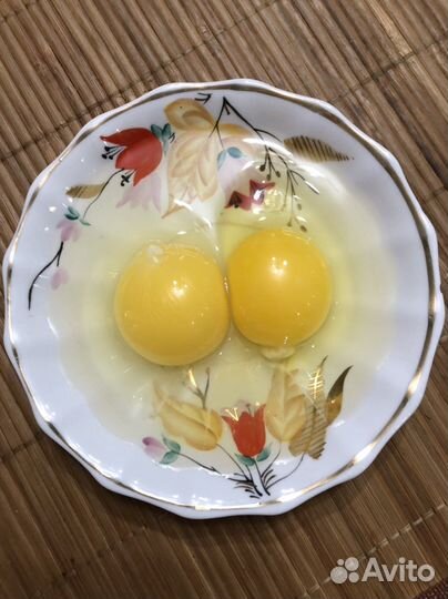 Домашние куриные яйца