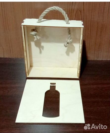 Коробка из дерева под набор для глинтвейна