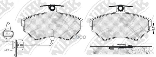 Колодки тормозные дисковые PN0023W NiBK