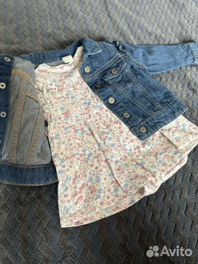 Платье-боди и джинсовка H&M