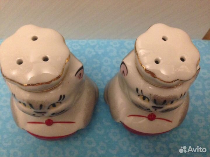 Фарфоровые статуэтки кот повар