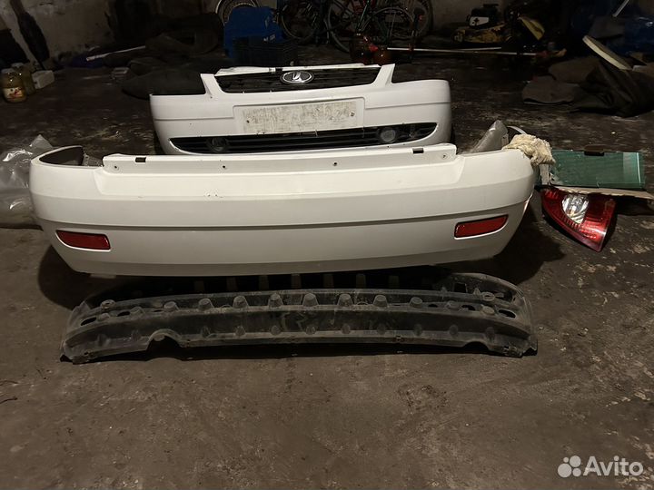 Бампер приора задний