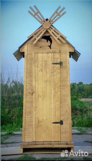 Дачный туалет с декором и установкой CBJ