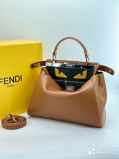 Сумка женская натуральная кожа Fendi