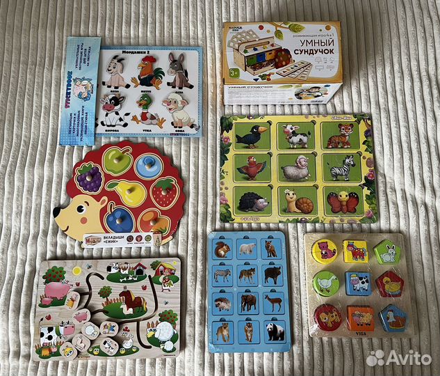 Развивающие деревянные игрушки