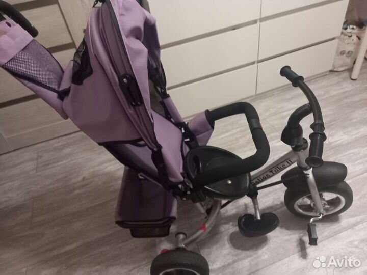 Велосипед коляска с ручкой