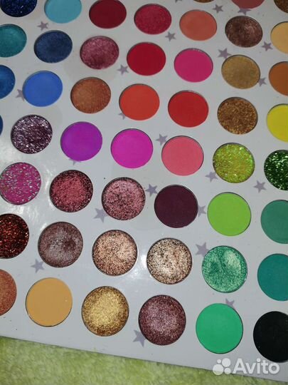 Палетка теней, тени, яркая, много цветов