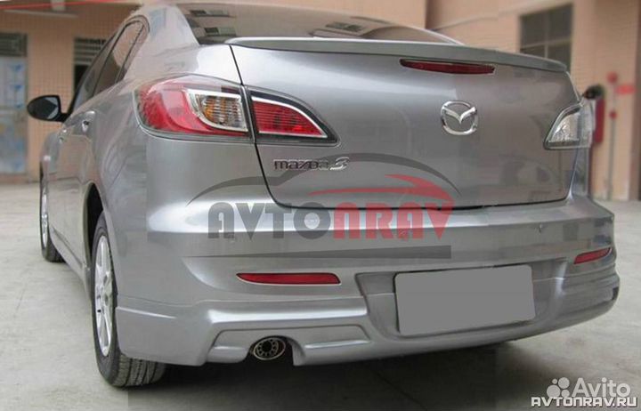 Юбка MP на задний бампер для Mazda 3BL седан (Доре
