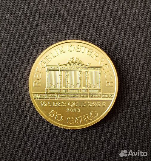 Золотая монета Австрии Венский Филармоникер 15,55