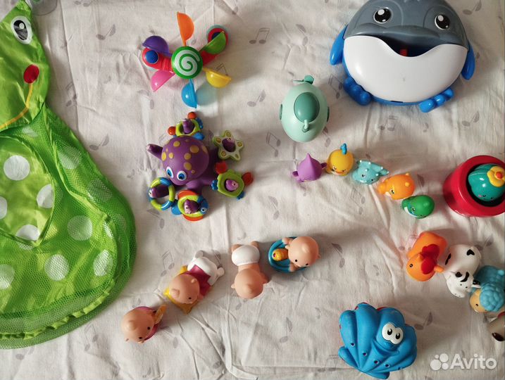 Игрушки для купания пакетом