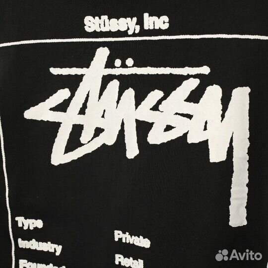 Футболка stussy wiki tee черное