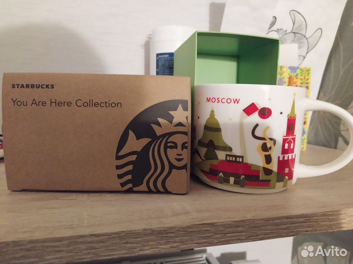 Кружка starbucks Москва Moscow новая 414мл