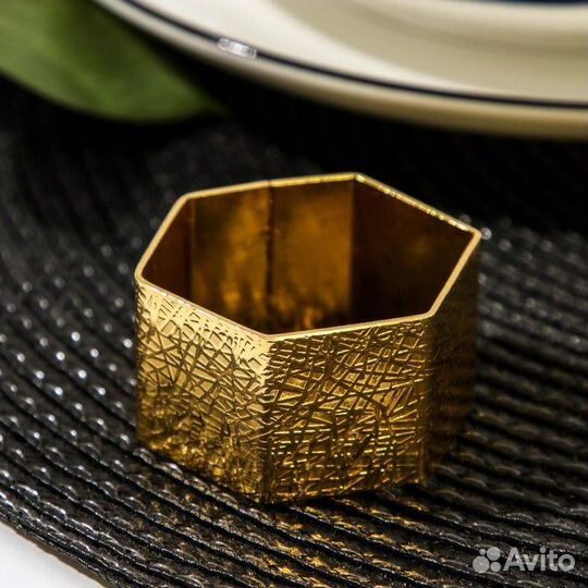 Кольцо для салфетки Noble, 542,5 см, цвет золотой