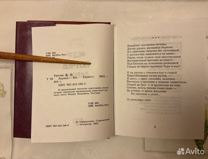 Стихи: Тютчев, Фет, Э. По, Рубцов, Байрон