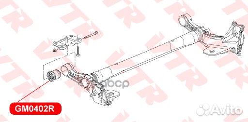 Сайлентблок балки задней подвески GM0402R VTR