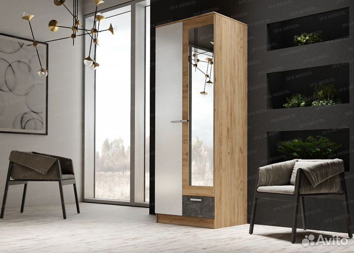 Шкаф распашной Адель 0,8