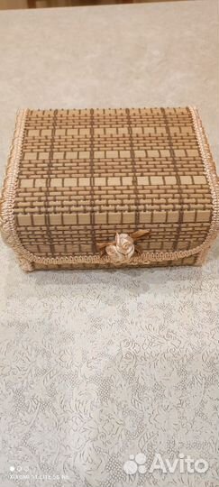 Шкатулки соломенные