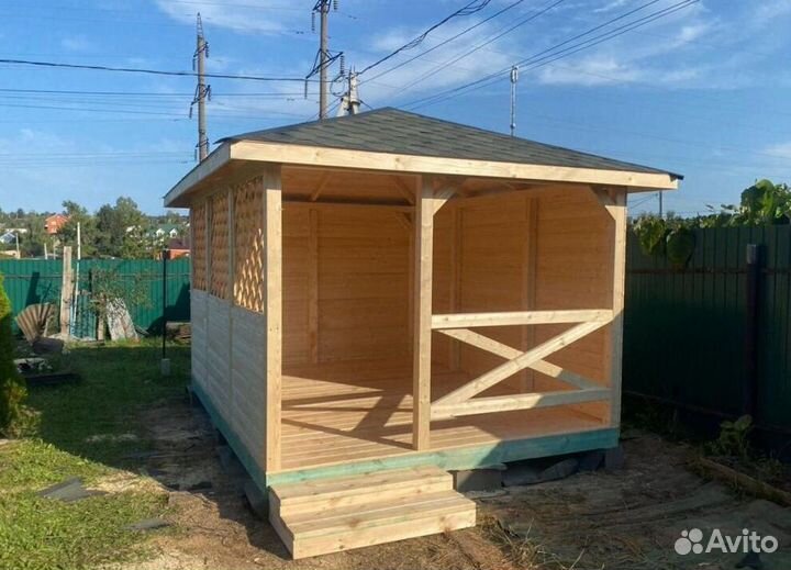 Деревянные беседки