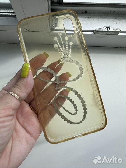 Чехол на iPhone xs max(кристаллы swarovski- ориг)