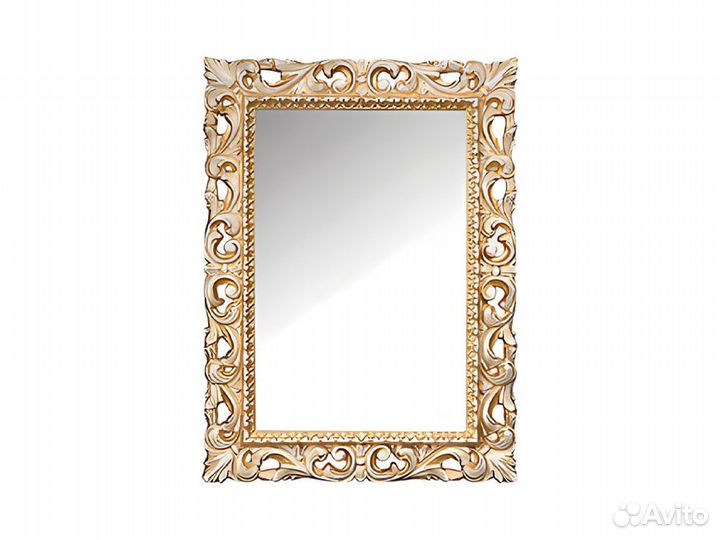 Зеркало настенное багира 2, Белое золото