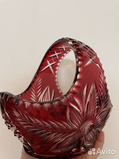 Цветной хрусталь накладной винтаж Германия