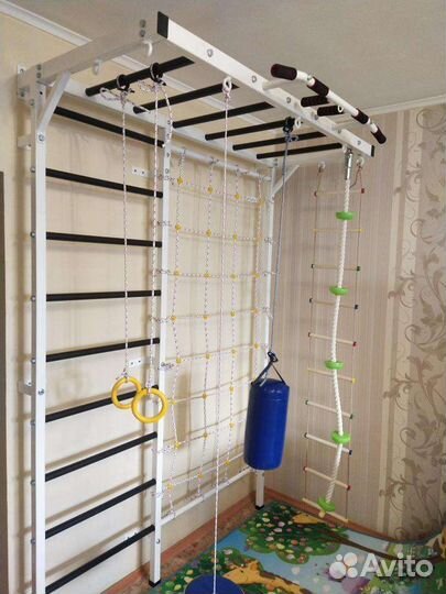 Шведская стенка Рукоход Сетка канат кольца