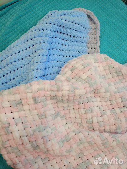 Плед детский вязаный