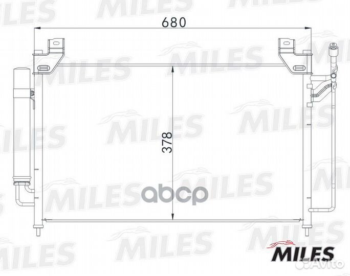 Конденсер mazda CX-7 2.3 07- accb084 Miles