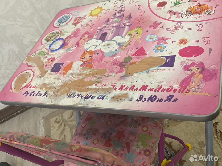 Детский столик и стульчик