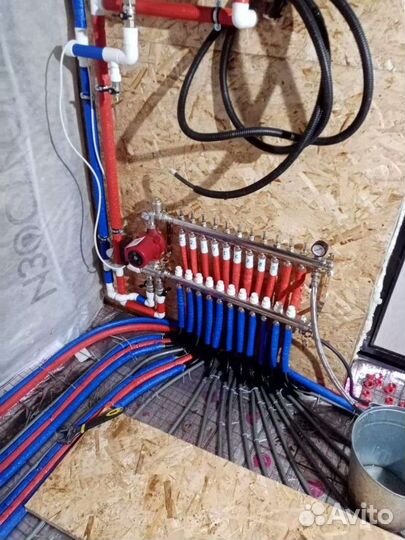 Водяной теплый пол, Монтаж системы отопления