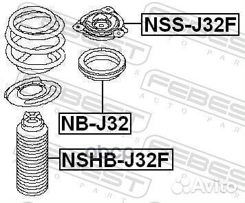 Подшипник опоры переднего амортизатора NBJ32 Fe