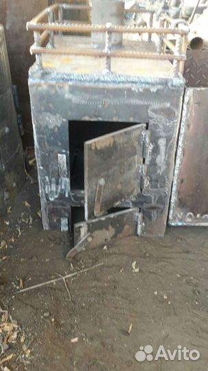 Печь для бани с баком