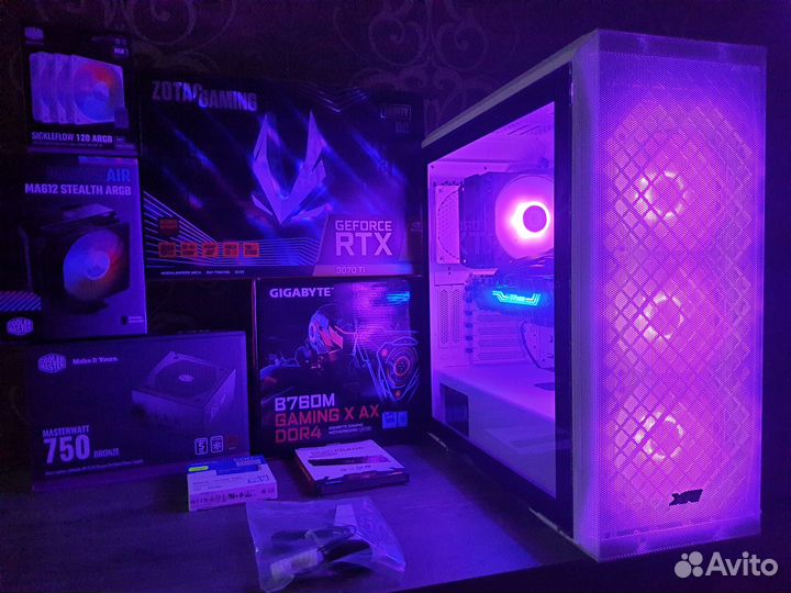 Новый Пк для Игр Core i5 13400F/B760 +RTX 3070Ti
