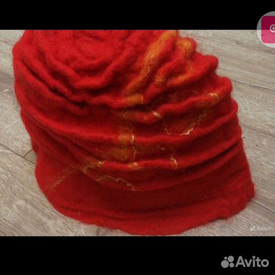Шапка валяная. Натуральная. И шапка для бани