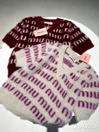 Футболка Miu Miu из мохера premium