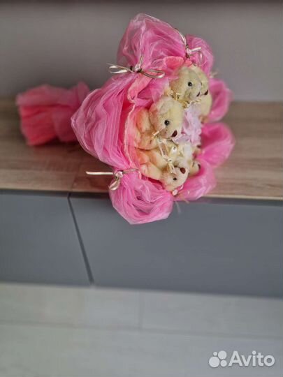 Букеты из мягких игрушек из мишек