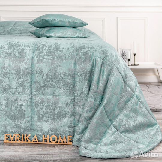 Новое покрывало Зарина Бирюза мрамор