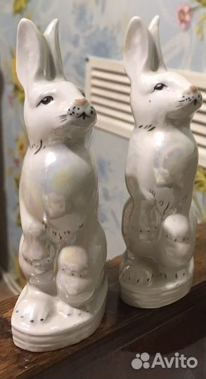 Заяц (перламутр) 14,5см тфз