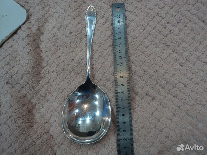 Шикарная разливочная ложка с глубоким серебрением