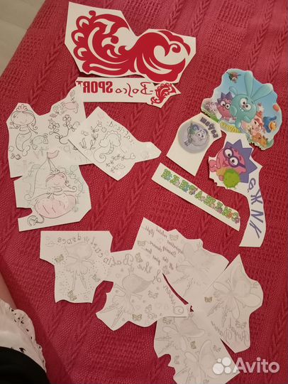 Наклейки на одежду, термотрансфер