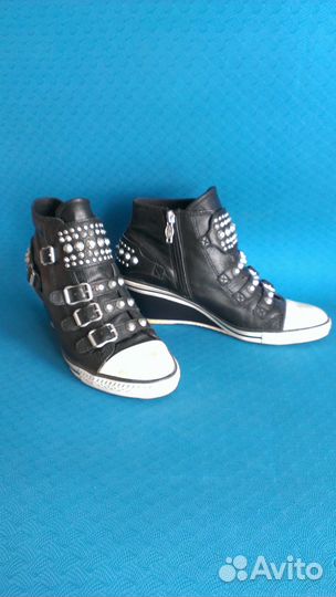 Кеды женские ASH на танкетке с шипами