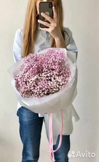 Букет из гипсофилы