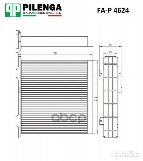 Фильтр салона mitsubishi pajero 00- FA-P 4624 P